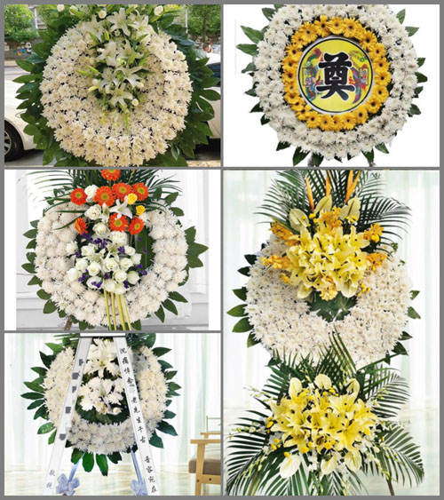 山东青岛平度市崔家集镇前牟家村花圈速递
